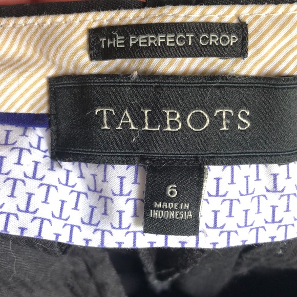 Talbots the Perfect Crop black pants. Size 6 - Picture 2 of 7